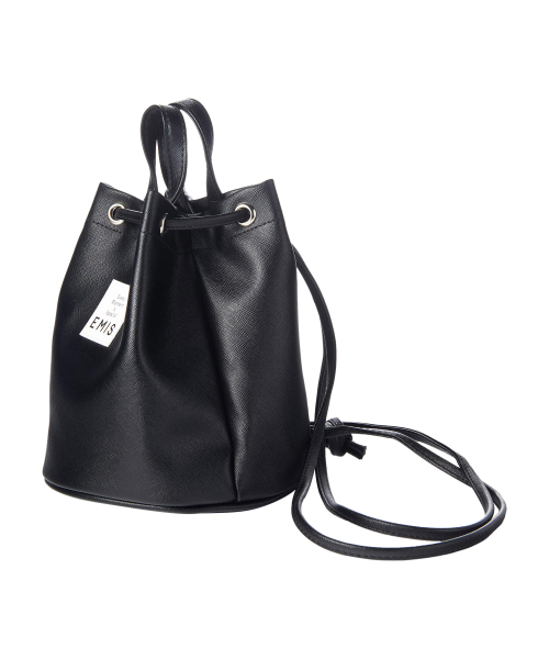 이미스 LEATHER MINI BACK PACK-BLACK