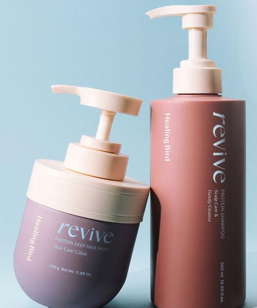힐링버드() [SET] 리바이브 단백질 샴푸 + 단백질 딥 헤어 마스크 [증정] 단백질샴푸32ml 상품 이미지