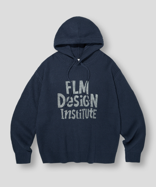 Вязаное худи FLM Breeze - Navy