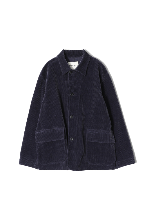Gardener Corduroy Coverall Jacket Indigo Navy