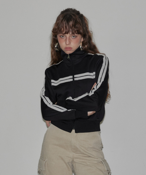 Lace track jacket