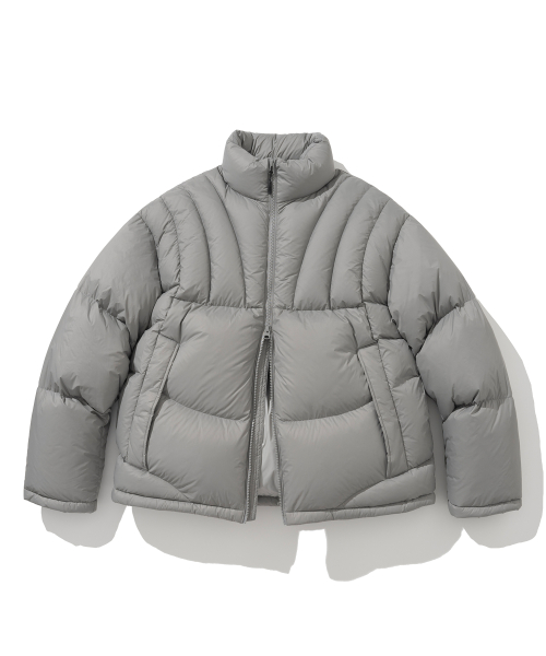 AE rescue short goose down parka grey