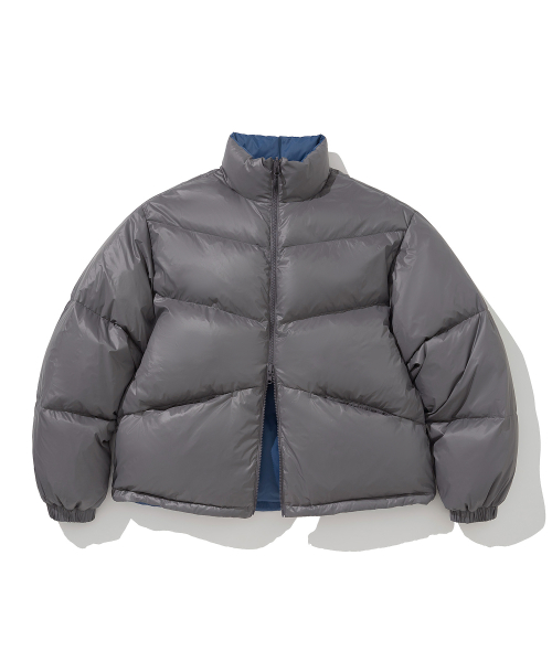 AE reversible duck down parka charcoal