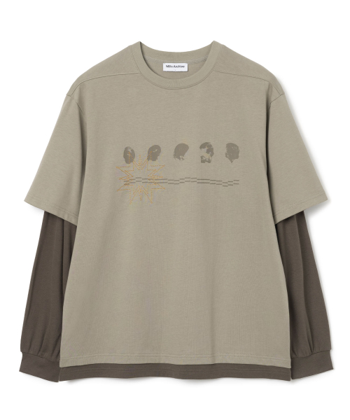 Regular Around Layer Long Sleeve [Ash Khaki]