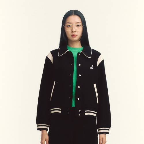 Женский бомбер College Varsity 8166 Black