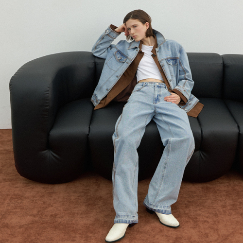 LINES SET-UP DENIM PANTS(PT-5586)