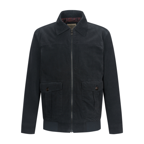 Вельветовый бомбер Dobby D/Navy (AM0EJP35148)