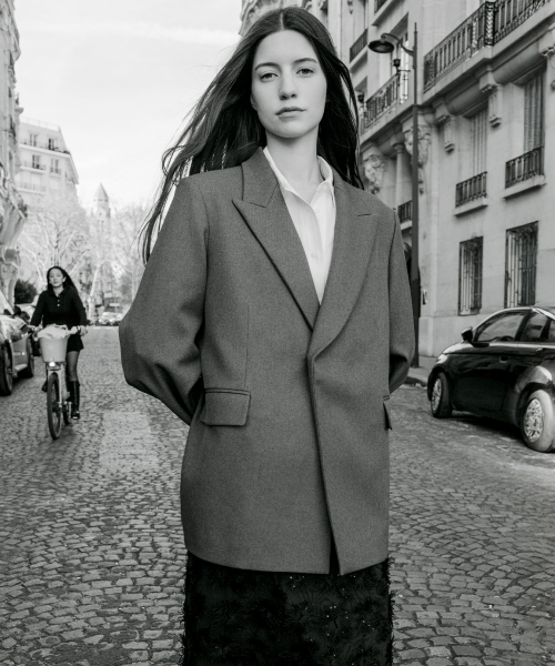 SINGLE BUTTON BLAZER JACKET