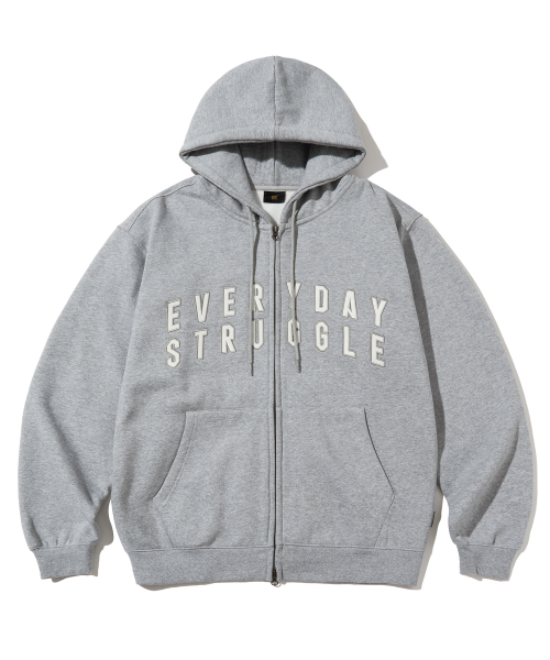 ★BROWNBREATH★ TAG KNIT HOOD ZIP UP MELANGE GREY TAG KNIT HOOD ZIP UP - MELANGE GREY - Brownbreath Online Store