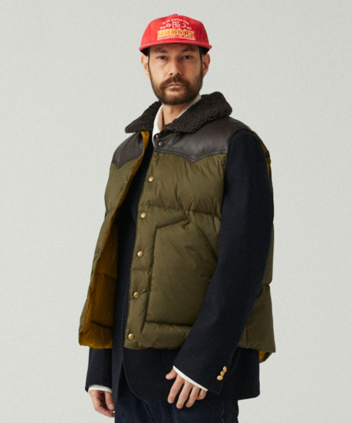 [펜필드] ROCKWOOL DOWN VEST DARK OLIVE_FQ4WD02U FQ4WD02U