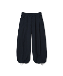 Decent Pocket Deep Tuck Wide Pants - Navy