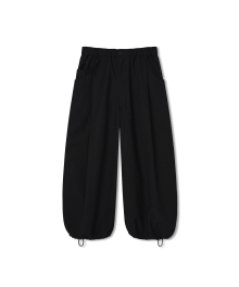 Decent Pocket Deep Tuck Wide Pants - Black