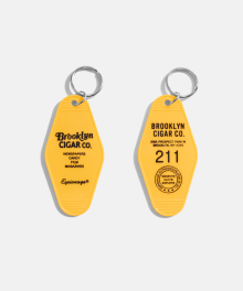 BK Cigar Co. Key Tag Yellow