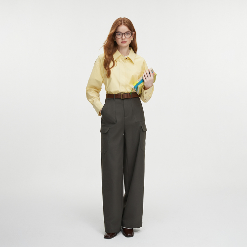 WD_High waist cargo pants_2color