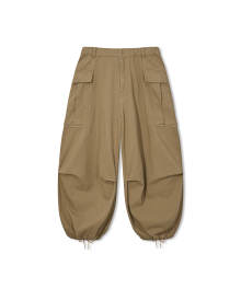 Jungle Cargo Balloon Pants - Beige