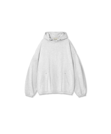 Valley Layered Hoodie - White Melange