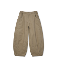 Pit Pocket Dart Chino Balloon Pants - Beige