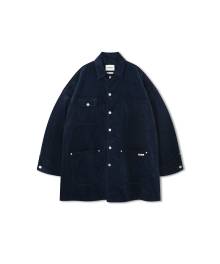 Corduroy Work Coat Jacket - Navy