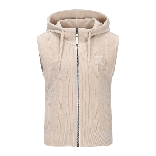 W CHENILLE KNIT HOODY VT_LE