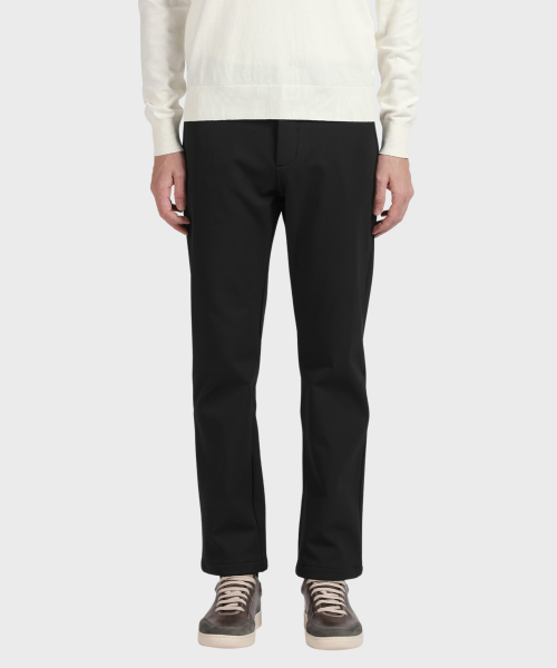 Черные утепленные брюки гольф regular slim из нейлона