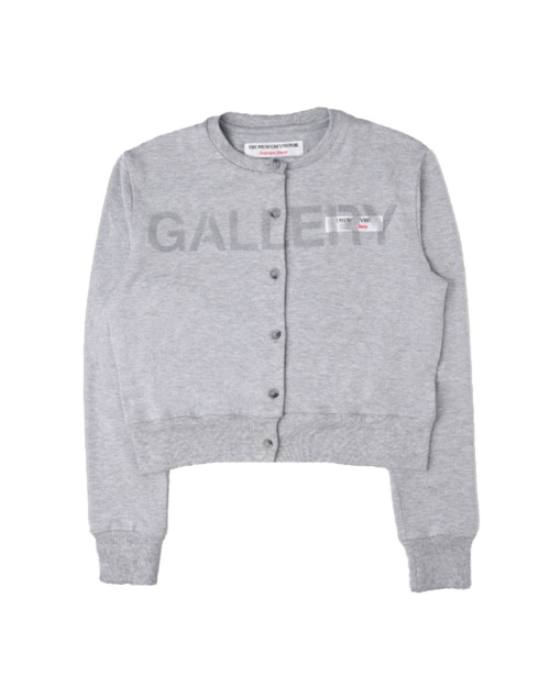 SPRAYED GALLERY CARDIGAN (GREY)