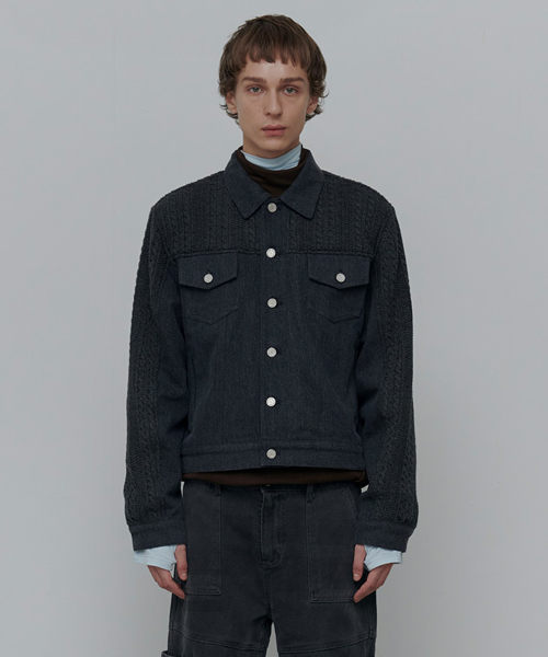 Zinnia Mix Jacket-Charcoal(RENEWAL)