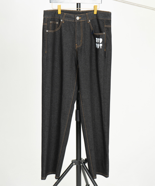 Джинсы Odd Big Logo Denim Pants_Black