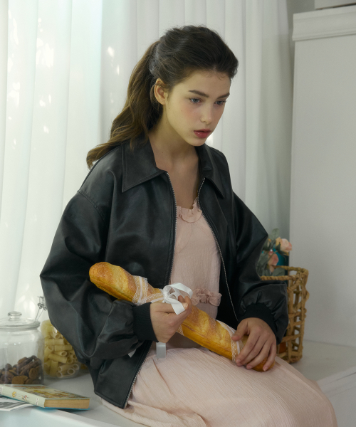 VEGAN кожа бомбер JACKET