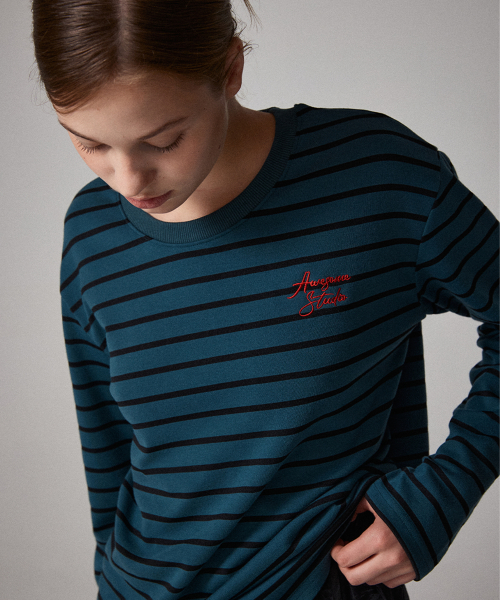 Лонгслив в полоску Dark Navy