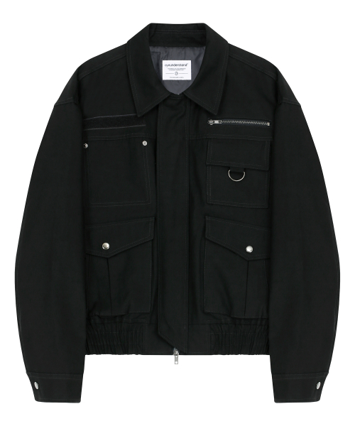 Рабочая куртка с накладными карманами (Black)