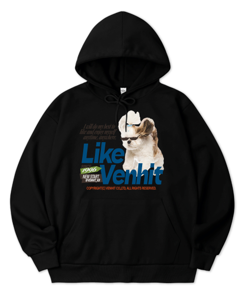 VENHIT ♥ LIKE Puppy Hoodie /追跡付 벤힛(VENHIT) LIKE Puppy 후드티 - 사이즈 & 후기 | 무신사