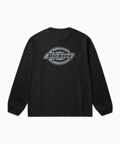 디키즈 백 모노 로고 롱슬리브 Black
