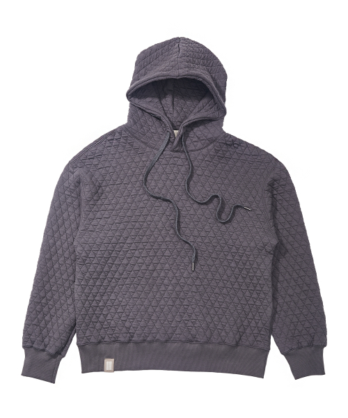 VINTAGE DIA-QUILTING HOODY (угольный)