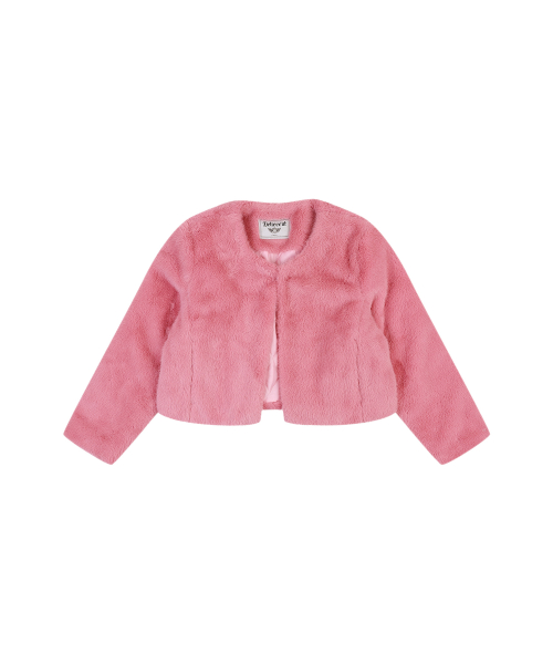 Короткое пальто из шерсти Shearling [PINK]