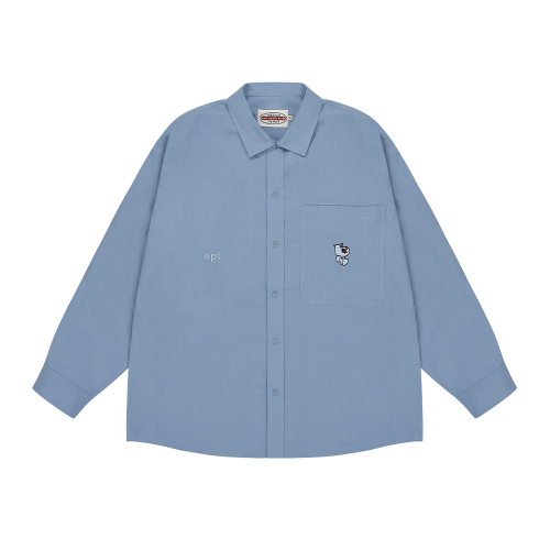 HECTOR BIG POCKET рубашка (SKY синий)