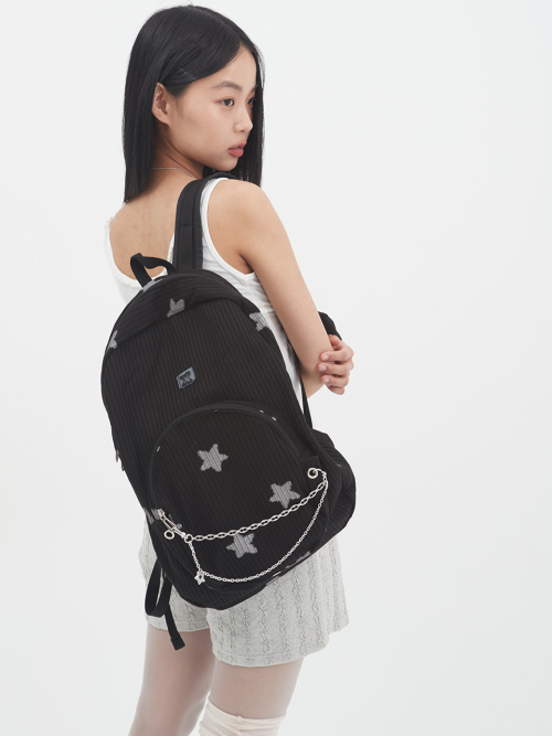 무음(MUWM) 네스트 백팩 Nest Backpack (Black Star) - 사이즈