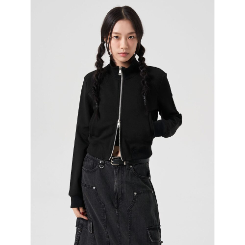 Трикотажная куртка на молнии Black