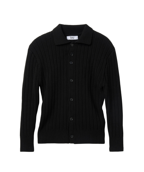 3Button Ribbed Cardigan