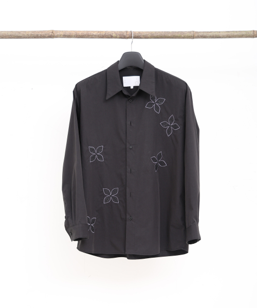 Dancing flower shirt (black)