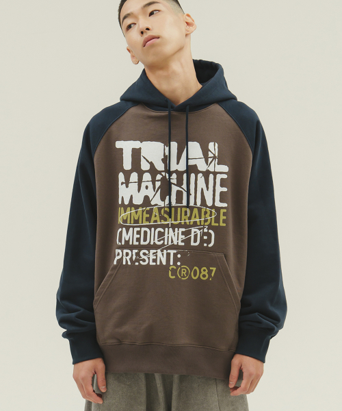 Худи реглан Trial Machine (Brown)