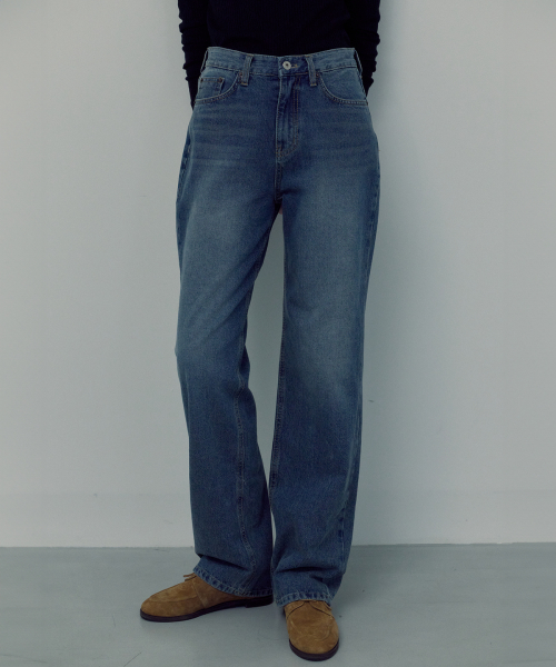 Vintage Fade Straight Denim Pants