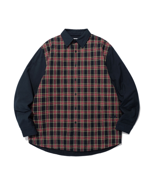 アウターその他 [NICEGHOSTCLUB]FFATS CHECK SHIRTS JACKET_NAVY(NG2EFUJ202A) 나이스고스트클럽(NICEGHOSTCLUB) FFATS CHECK SHIRTS