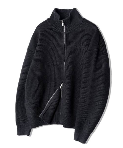 Двусторонняя трикотажная зип-кофта Black