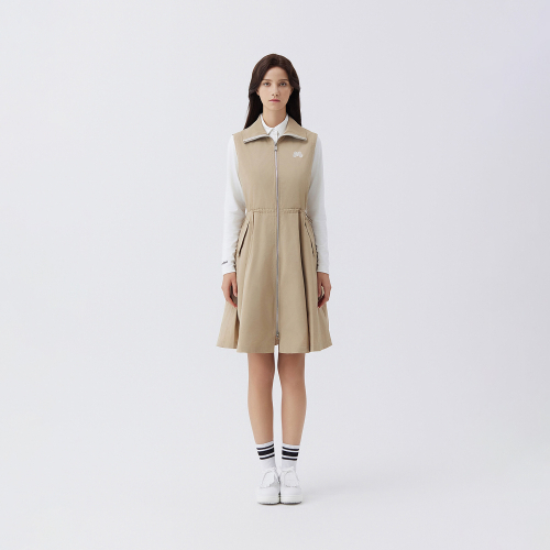 String Long Vest _BEIGE