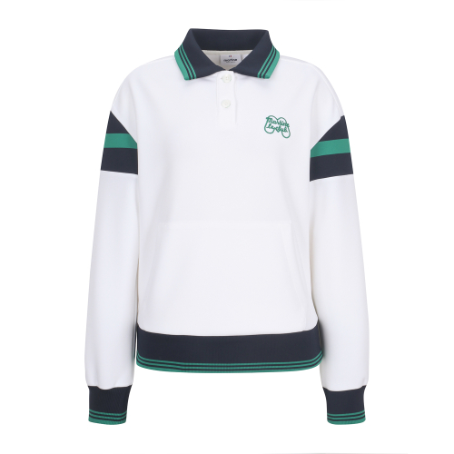 Knit Half Zip up T shirts_OFF-WHITE