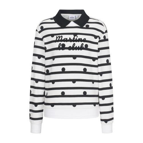 Dot Stripe Blouson T shirts_OFF-WHITE