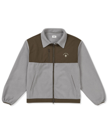 [Mmlg] ORDINARY FLEECE JACKET (BROWN)