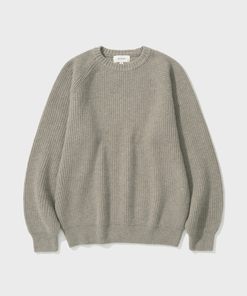 WOOL CHUNKY KNIT V2 (MELANGE BEIGE)