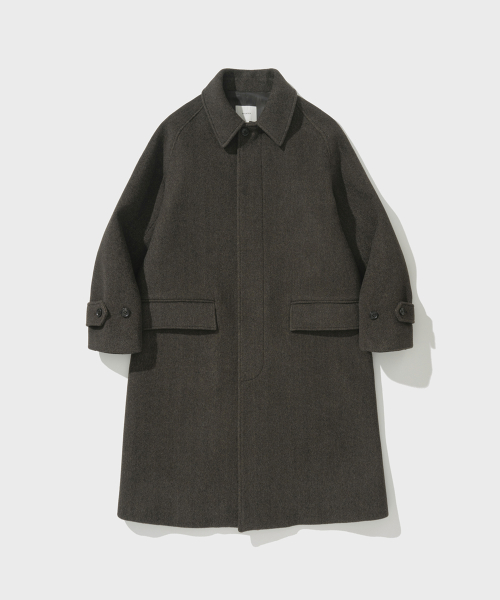 FINE MASTER BALMACAAN COAT (HBT BROWN)