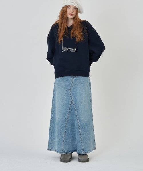 今季◇CLANE◇PADDED DENIM SKIRT 厄介 
